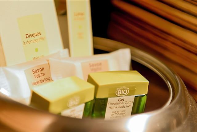 Produits d'accueil de l'Hôtel Résidence 3 étoiles