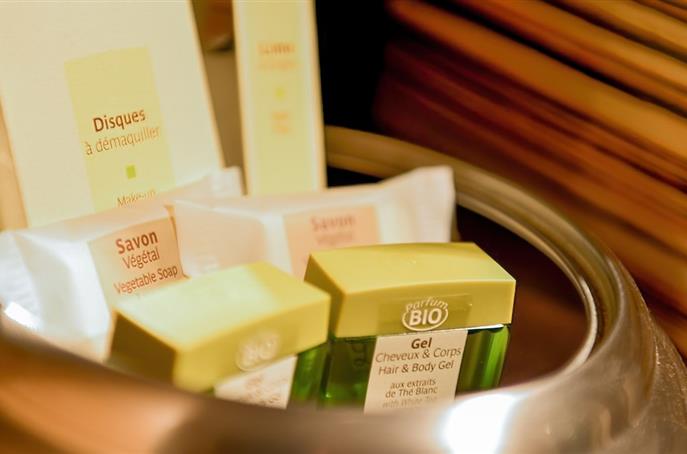 Produits d'accueil de l'Hôtel Résidence 3 étoiles