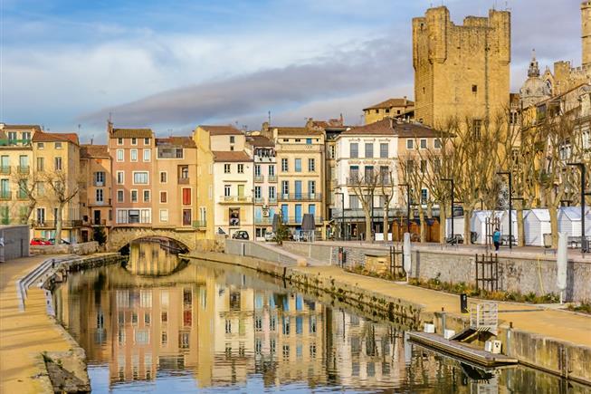Canal de la Robine à Narbonne - Près de l'Hôtel Résidence à Nissan-Lez-Enserune (34)